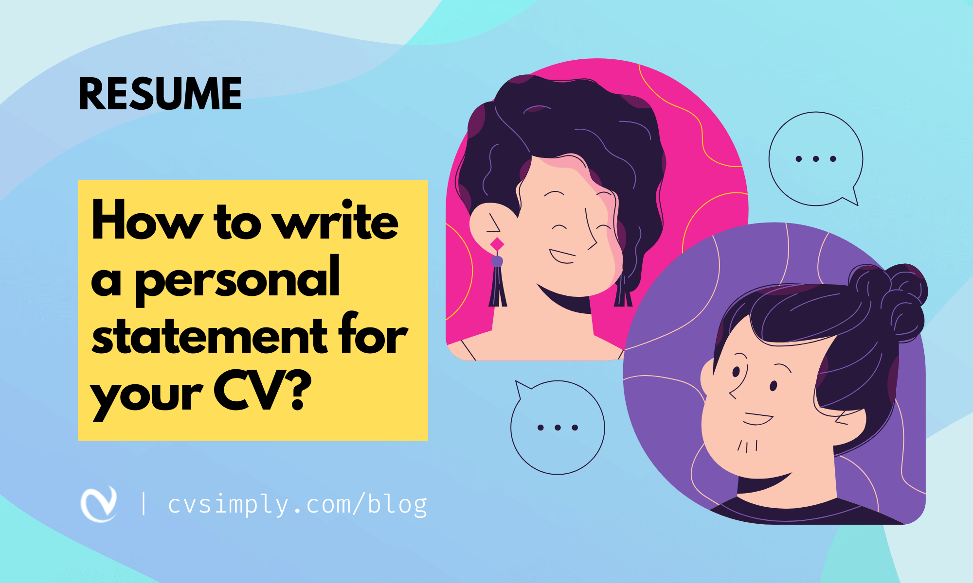 how to write your personal statement for cv